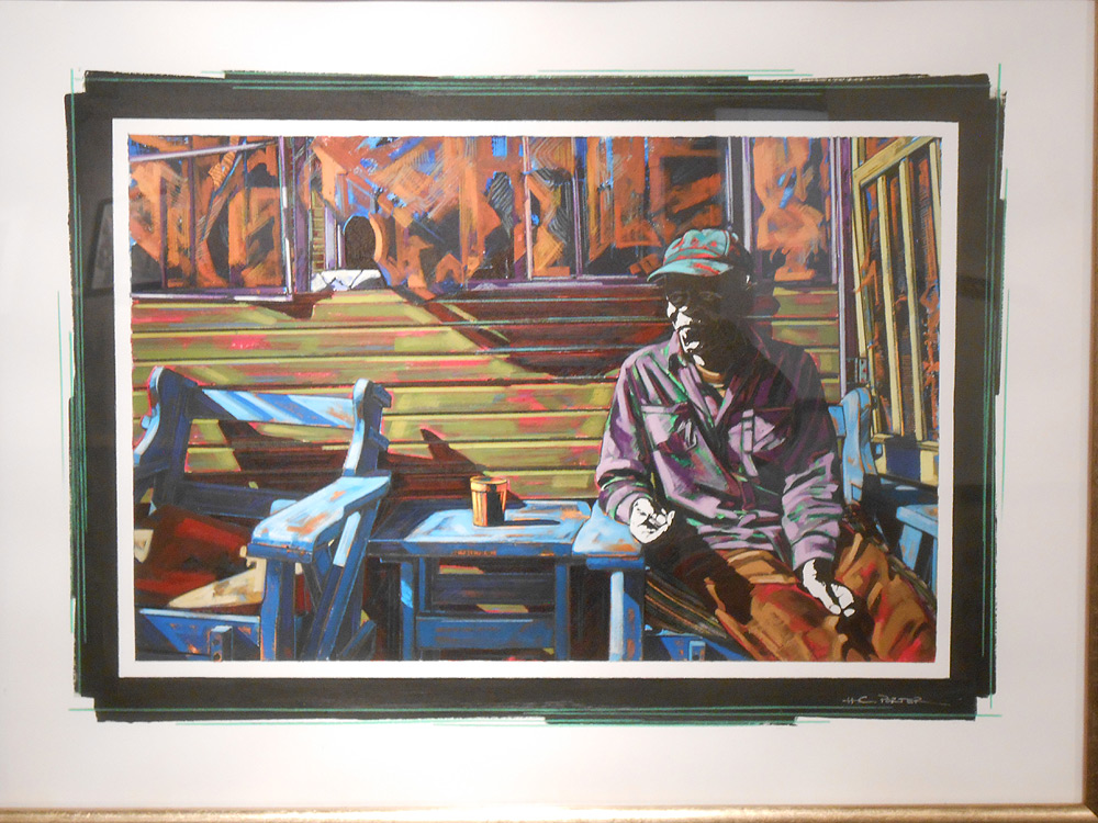 Artwork by H.C. Porter, part of the Southern Expressions" exhibit. 