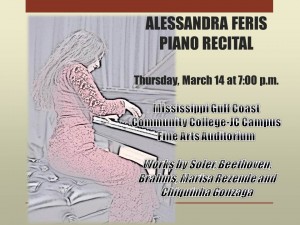 poster for Piano Recital
