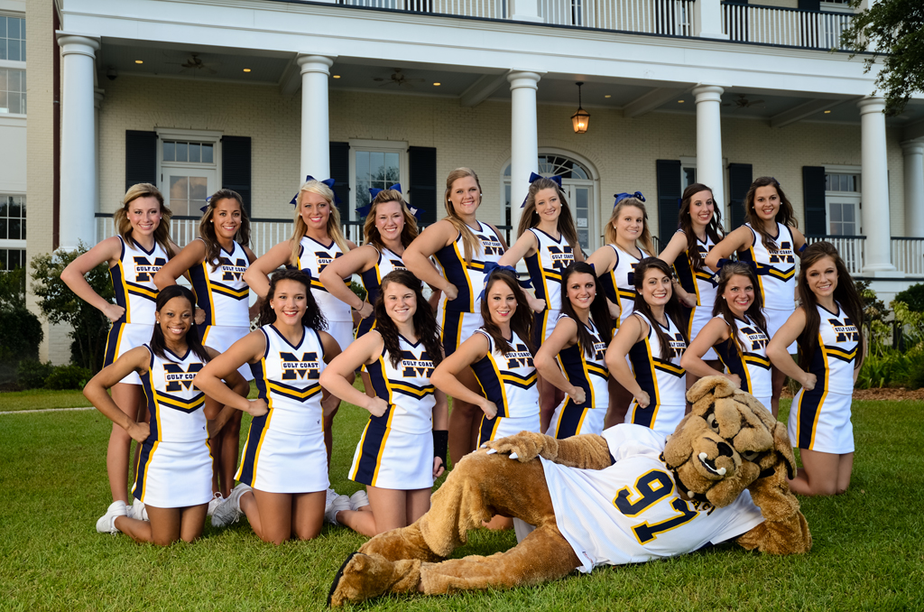 The Mississippi Gulf Coast Community College Cheerleading Squad for 2013-20...