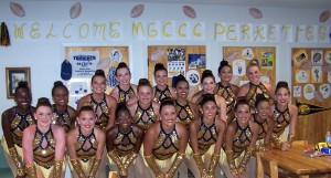 Members of the 2013-2014 Perkettes Dance Team visited Wiggins Community Homes on Sept. 5 for a football season kickoff celebration.  The dance team held a meet-and-greet with the residents and staff, handing out poms and footballs and performing dance routines.