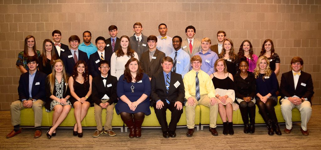  The 2014 Gulf Coast Youth Leadership graduation ceremony was held at Mississippi Gulf Coast Community College’s Hospitality and Resort Management Center on December 11. Windy Swetman III, Harrison County District One supervisor and board president, was the keynote speaker. Thirty-four high school seniors graduated from the program. Graduates are, seated from left, Jack Schmidt, Frances Lawson, Kimberly Sanchez, Timmy Nguyen, Hannah Scott, Sam Temple, Reid Bond, Neely Walker, Robyn Hannah, Emily Cvitanovich and Dustin Slade. Middle row from left: Marguerite Marquez, Taylor Pope, Jacob Seicshnaydre, Khiem Ly, Katie Moore, Blake Windham, Tony Coleman, Casey Lavender, Liz Haney, Ellen Cannon and Amanda Caillouett. Back row from left: Chase Sciple, Jasharee Epting, Gordin Smith, Ethan Lishen, Brandon Barna, Jimmy Fondren and Dylan Robicheaux. 